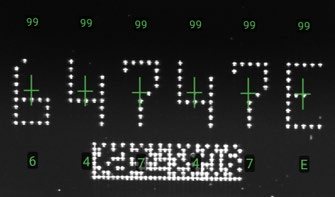 In-Sight 1750 엣지 AI OCR 판독 예시